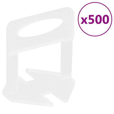 Vidaxl nivelleringssysteem voor tegels 250 wiggen 500 klemmen 2 mm