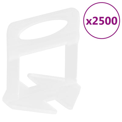 Vidaxl nivelleringssysteem voor tegels 500 wiggen 2500 klemmen 3 mm
