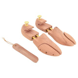 Vidaxl schoenspanner met schoenlepel eu 38-39 massief cederhout - afbeelding 1