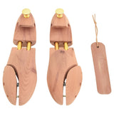 Vidaxl schoenspanner met schoenlepel eu 38-39 massief cederhout - afbeelding 2