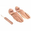 Vidaxl schoenspanner met schoenlepel eu 40-41 massief cederhout