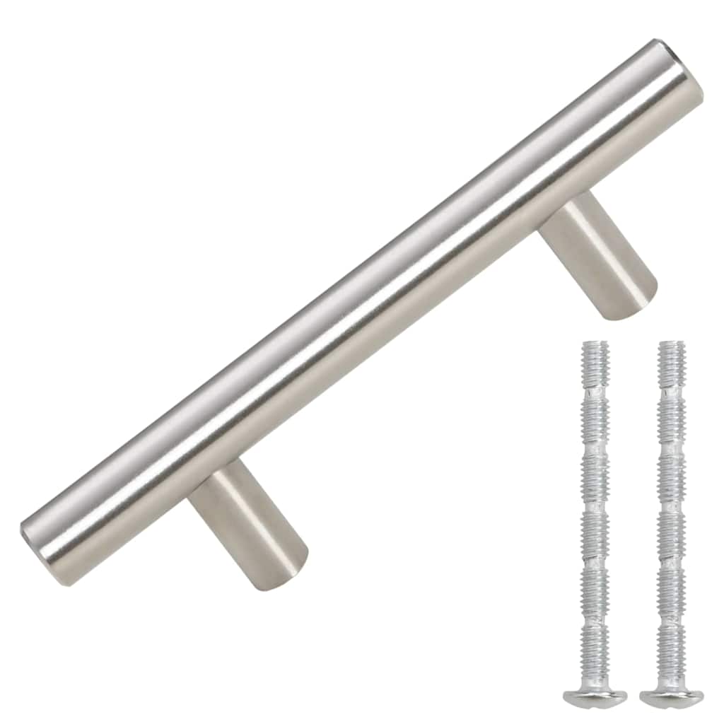 Vidaxl handvatten 10 st 64 mm roestvrij staal zilverkleurig