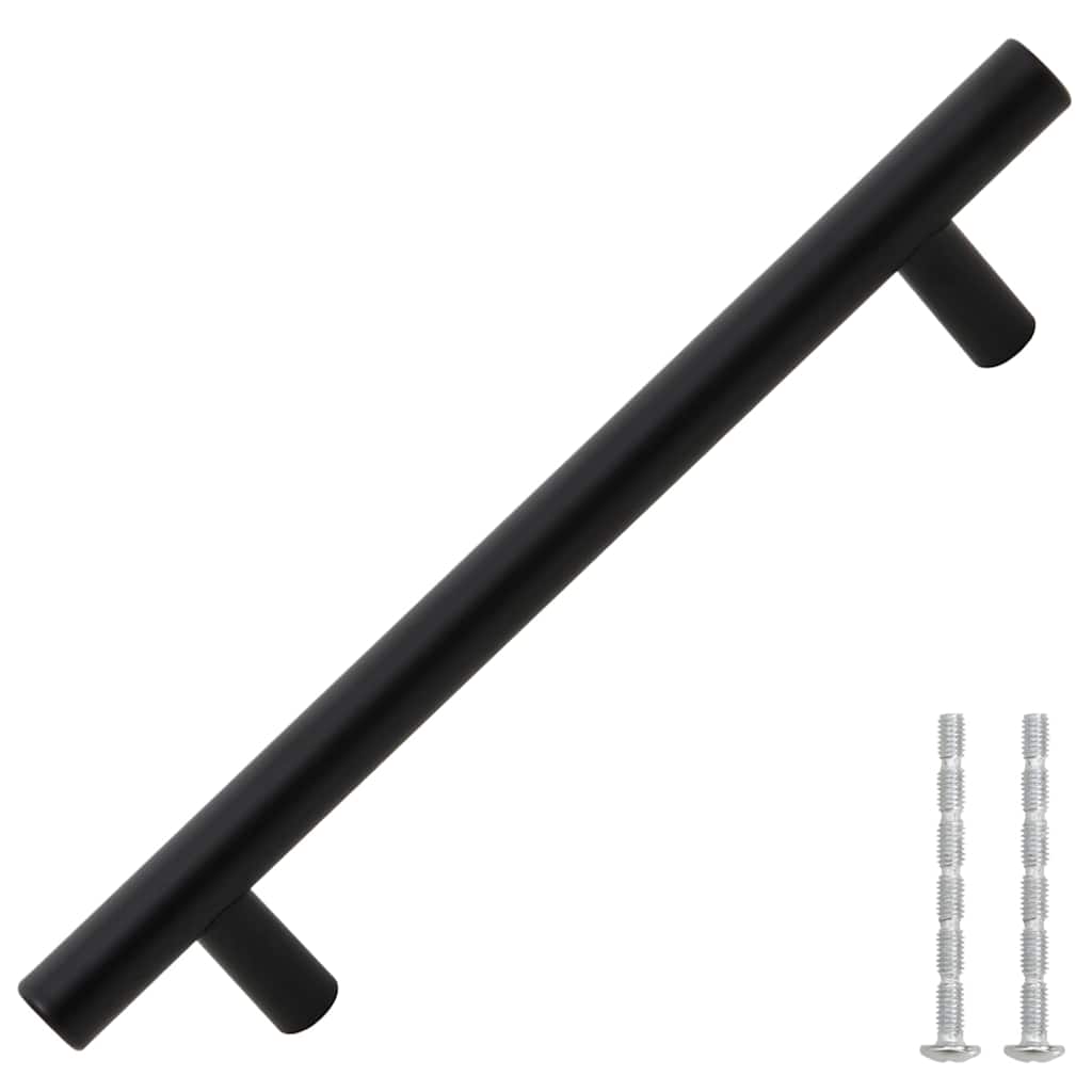 Vidaxl handvatten 10 st 160 mm roestvrij staal zwart