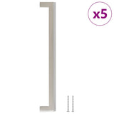 Vidaxl handvatten 5 st 224 mm roestvrij staal zilverkleurig - afbeelding 2