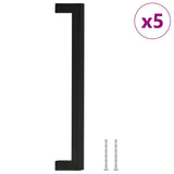 Vidaxl handvatten 5 st 224 mm roestvrij staal zwart - afbeelding 2