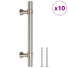Vidaxl handvatten 10 st 96 mm roestvrij staal zilverkleurig