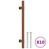 Vidaxl handvatten 10 st 160 mm roestvrij staal bronskleurig