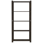 Vidaxl opbergrek 5-laags 80x38x170 cm massief grenenhout zwart - afbeelding 3