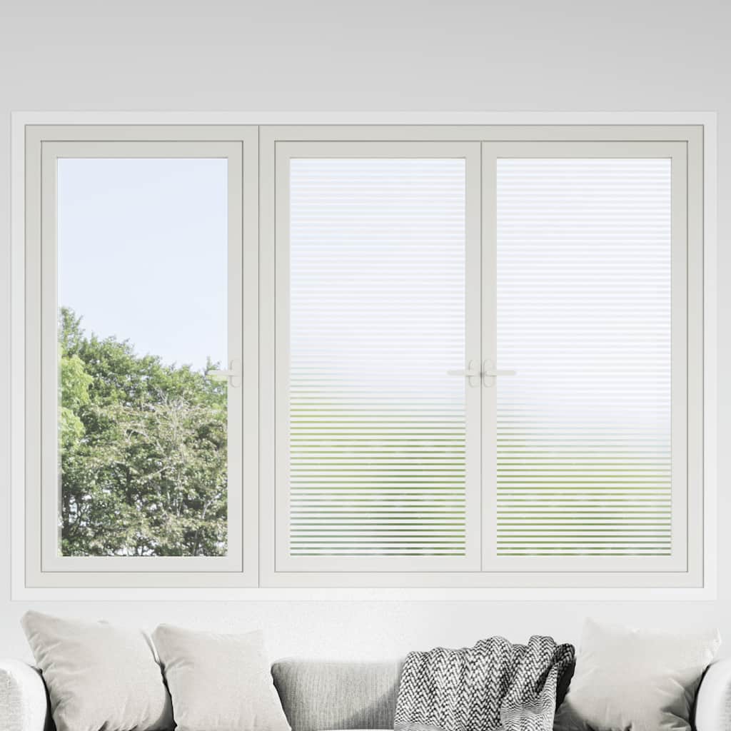 VidaXL Raamfolies strepenpatroon mat PVC
