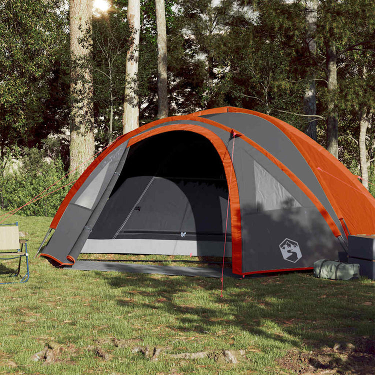 Vidaxl koepeltent 4-persoons waterdicht oranje