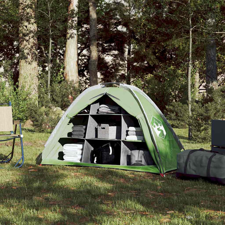 Vidaxl opbergtent 9 vakken waterdicht groen