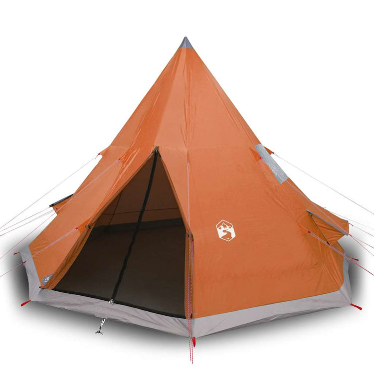 Vidaxl tipitent 4-persoons waterdicht oranje
