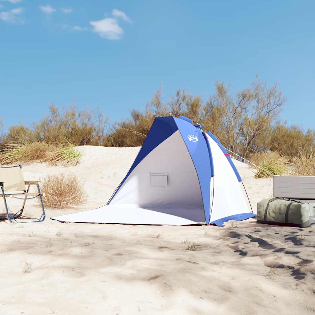 Vidaxl strandtent 268x223x125 cm 185t polyester azuurblauw