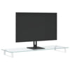 Vidaxl monitorstandaard 100x35x8 cm gehard glas en metaal wit