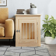 Vidaxl hondenbench 55x75x65 cm bewerkt hout sonoma eikenkleurig - afbeelding 3
