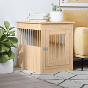 Vidaxl hondenbench 55 x 80 x 68 cm bewerkt hout sonoma eikenkleurig - afbeelding 1