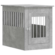 Vidaxl hondenbench 55 x 80 x 68 cm bewerkt hout betongrijs - afbeelding 2