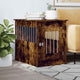 Vidaxl hondenbench 55 x 80 x 68 cm bewerkt hout gerookt eikenkleurig