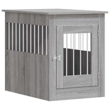 Vidaxl hondenbench 55 x 80 x 68 cm bewerkt hout grijs sonoma - afbeelding 2