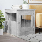Vidaxl hondenbench 64,5x80x71 cm bewerkt hout betongrijs - afbeelding 1