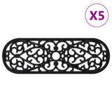 Vidaxl trapmatten 5 st 25x75 cm rubber - afbeelding 1