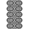 Vidaxl trapmatten 5 st 25x75 cm rubber