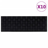 Vidaxl trapmatten 10 st 25x75 cm rubber - afbeelding 1