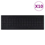 Vidaxl trapmatten 10 st 25x75 cm rubber - afbeelding 1
