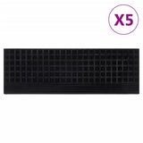 Vidaxl trapmatten 5 st 25x75 cm rubber - afbeelding 1