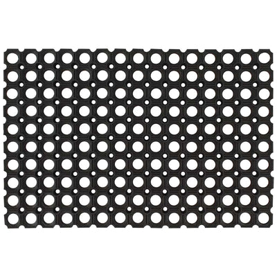Vidaxl deurmat rechthoekig 40x60 cm rubber