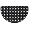 Vidaxl deurmat halfrond 45x75 cm rubber