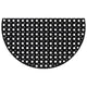 Vidaxl deurmat halfrond 45x75 cm rubber