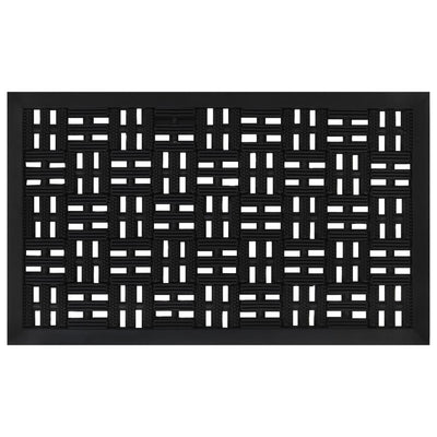 Vidaxl deurmat rechthoekig 45x75 cm rubber