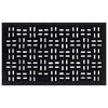 Vidaxl deurmat rechthoekig 45x75 cm rubber