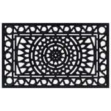 Vidaxl deurmat rechthoekig 45x75 cm rubber - afbeelding 1