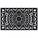 Vidaxl deurmat rechthoekig 45x75 cm rubber - afbeelding 2