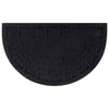 Vidaxl deurmat halfrond 45x75 cm rubber en kokosvezel