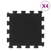Vidaxl rubbertegels 4 st 16 mm 30x30 cm zwart