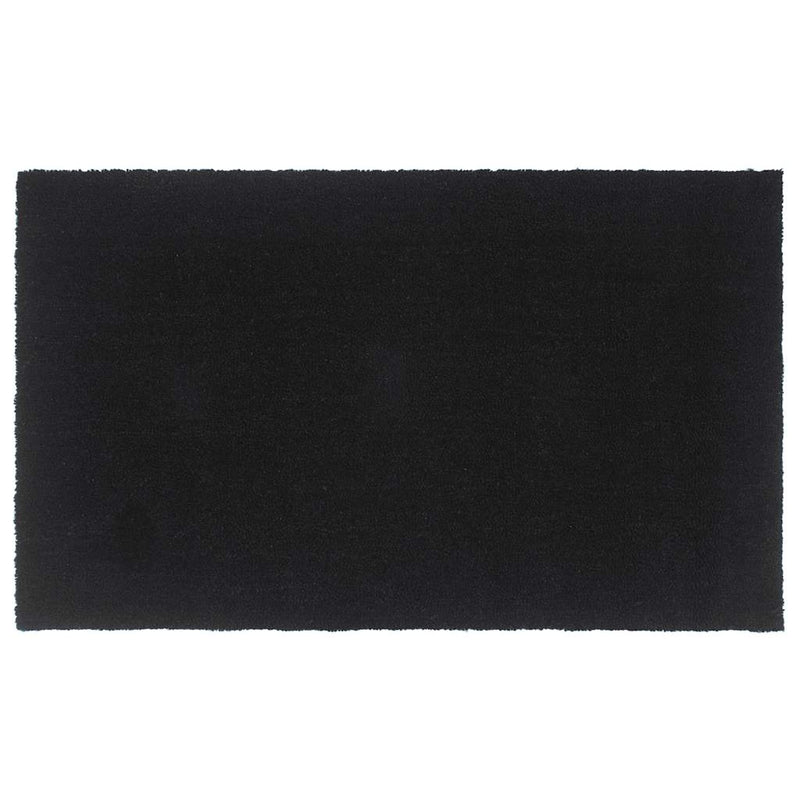Vidaxl deurmat 90x150 cm getufte kokosvezel zwart