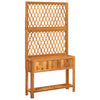 Vidaxl plantenbak met latwerk en schap 100x32x185 cm acaciahout