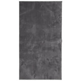 Vidaxl vloerkleed huarte laagpolig zacht wasbaar 80x150 cm antraciet - afbeelding 2