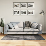 Vidaxl vloerkleed huarte laagpolig zacht wasbaar 80x150 cm antraciet - afbeelding 1