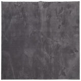Vidaxl vloerkleed huarte laagpolig zacht wasbaar 120x120 cm antraciet - afbeelding 2