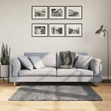 Vidaxl vloerkleed huarte laagpolig zacht wasbaar 120x120 cm antraciet - afbeelding 1