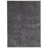 Vidaxl vloerkleed huarte laagpolig zacht wasbaar 120x170 cm antraciet - afbeelding 2