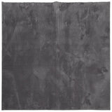 Vidaxl vloerkleed huarte laagpolig zacht wasbaar 200x200 cm antraciet - afbeelding 2