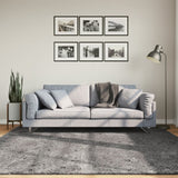 Vidaxl vloerkleed huarte laagpolig zacht wasbaar 200x200 cm antraciet - afbeelding 1