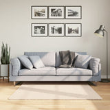 Vidaxl vloerkleed huarte laagpolig zacht wasbaar 120x120 cm beige - afbeelding 1