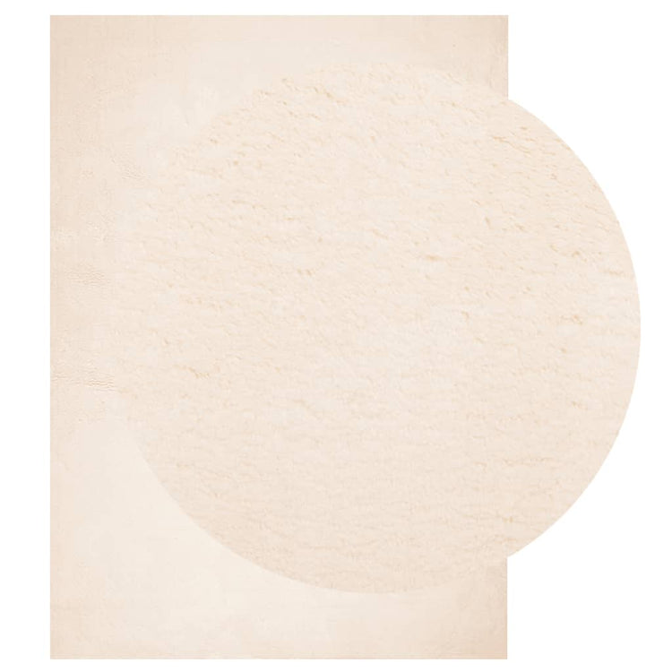 Vidaxl vloerkleed huarte laagpolig zacht wasbaar 240x340 cm beige