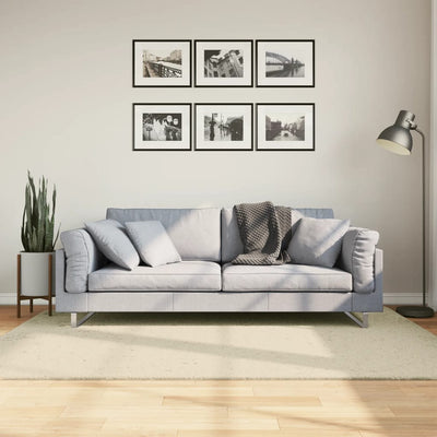 Vidaxl vloerkleed huarte laagpolig zacht wasbaar 140x200 cm crème